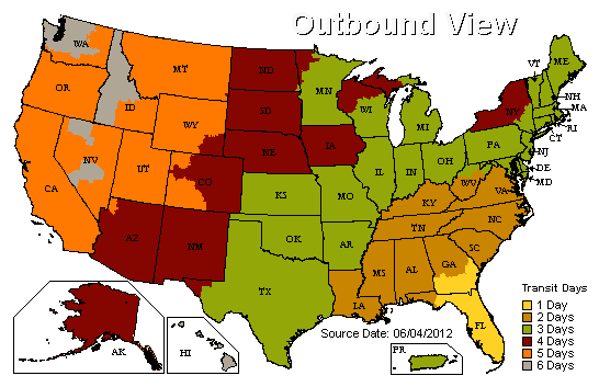 Florida Shipping Map 