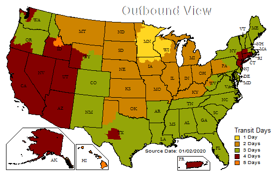 Minnesota Shipping Map-Webb 