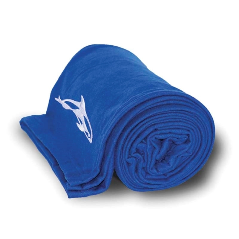 Personalized Jersey Blankets (60" W x 50" H) with Printed Logo