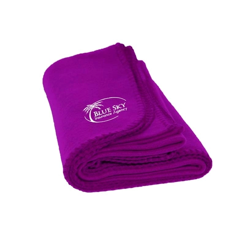 Promotional Promo Fleece Blanket with Custom Imprint