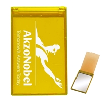 Yellow Imprinted Rectangular Mirror