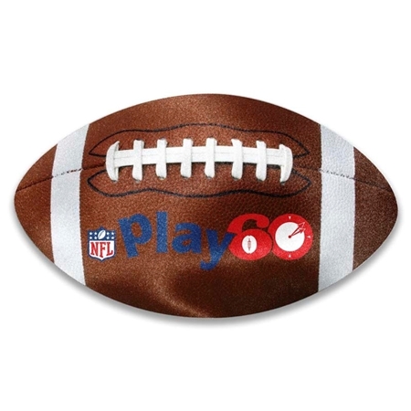 Custom Printed Football Shaped Microfiber Cleaning Cloth