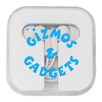 Picture of Custom Printed Ear Buds with Square Case