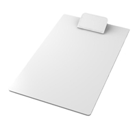 Clipboard with logo in white