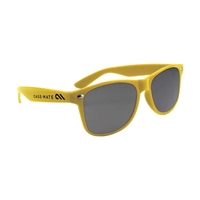Custom Yellow Solid Color Miami Sunglasses