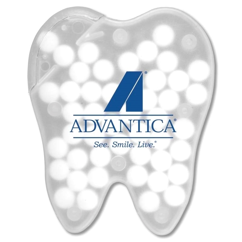 Personalized Tooth Credit Card Mints with Custom Logo