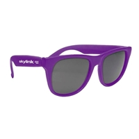 Personalized Solid Color Rubberized Sunglasses