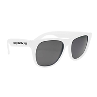 Solid Color Rubberized Sunglasses imprinted with your logo