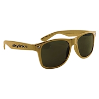 Metallic Sunglasses with Logo