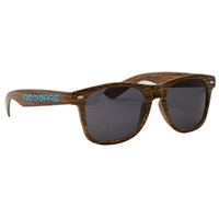 Custom Printed Wood Grain Miami Sunglasses