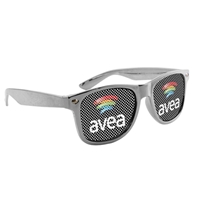 Customizable Logo Lenses Metallic Sunglasses