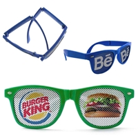 Picture of Custom Printed Folding Miami Logo Lenses Sunglasses