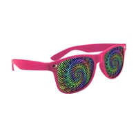 Picture of Custom Printed Solid Color Miami Logo Lenses Sunglasses