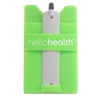 Picture of Custom Printed Silicone Cell Phone Smart Wallet with Stylus Stand