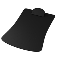 Black Imprinted Contoured Clipboard