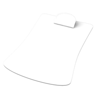 White Branded Contoured Clipboards