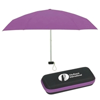 37" Imprinted Travel Umbrella With Case