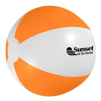 Orange 16" Beach Ball With Logo
