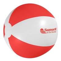 Branded 16" Red Beach Ball