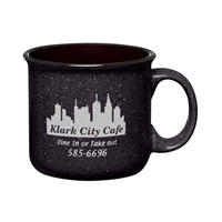 Black Imprinted 15 oz. Campfire Mug