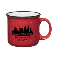 Red Custom Made 15 oz. Campfire Mugs