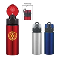 Custom Made 25 oz. Aluminum Bottle With Flip Top Lid