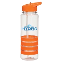 Orange 24 oz. Gripper Bottle With Logo