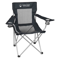 Custom Mesh Folding Chair With Carrying Bag