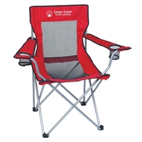 Red Imprinted Folding Chair