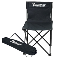 Black Imprinted Folding Chair