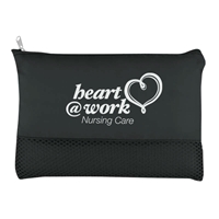 Black Cosmetic vanity bag with logo