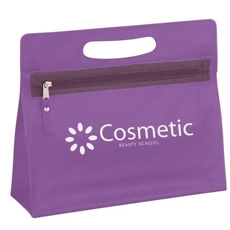 Purple Custom Cosmetic vanity bag