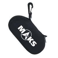 branded sunglass case with clip