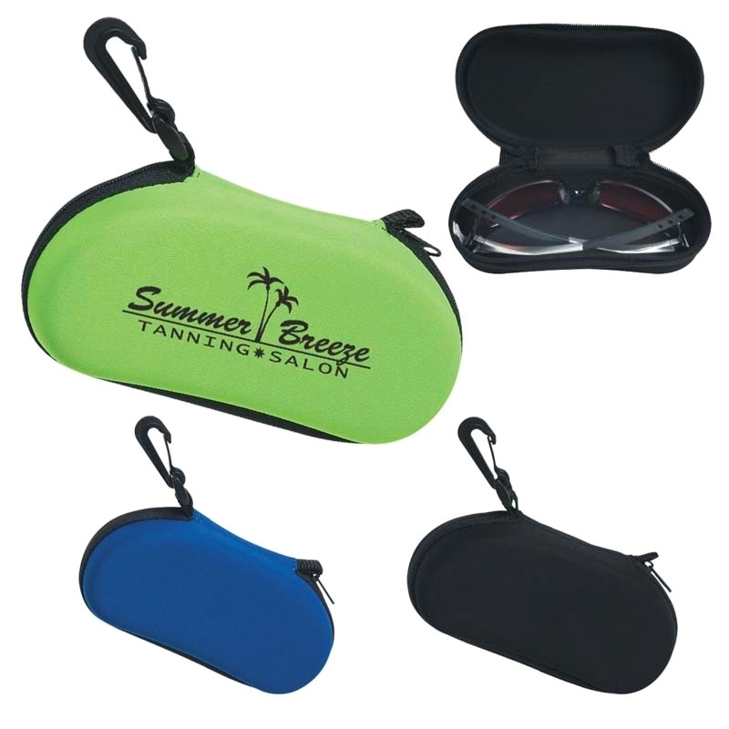 Customized Sunglass Case With Clip with Custom Imprint