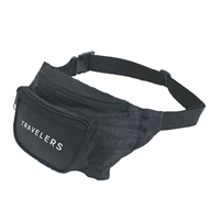 Black Imprinted Custom Fanny Pack