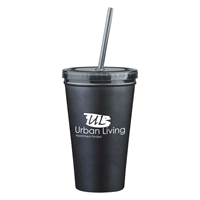 Custom Made 16 oz. Tumbler With Straw