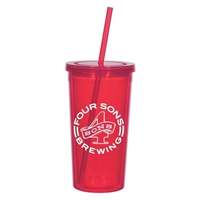 24 oz. Imprinted Double Wall Tumbler