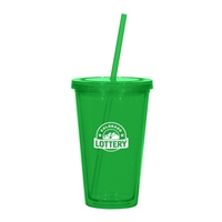 Green Personalized 16 oz. Double Wall Tumblers