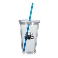 16 oz. Customizable Tumblers With Straws