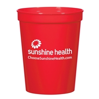 Imprinted Red 16 oz. Stadium Cup