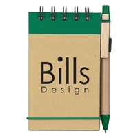 Promotional Eco-Inspired Spiral Jotter & Pen