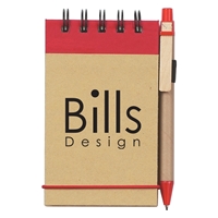 Personalized Eco-Inspired Spiral Jotter & Pens