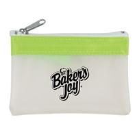 Personalized Zippered Coin Pouch