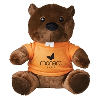 Picture of Custom Printed 6" Bucky Beaver Plush Animal