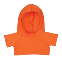 6" Big Paw Panda Hoodie-Orange