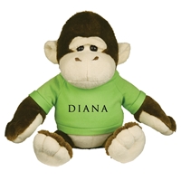 Picture of Custom Printed 6" Goofy Gorilla Plush Animal