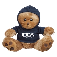 Custom Bear Hoodie-Navy