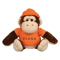 Picture of Custom Printed 8.5" Goofy Gorilla Plush Animal