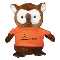 Picture of Custom Printed 8.5" Hoot Owl Plush Animal