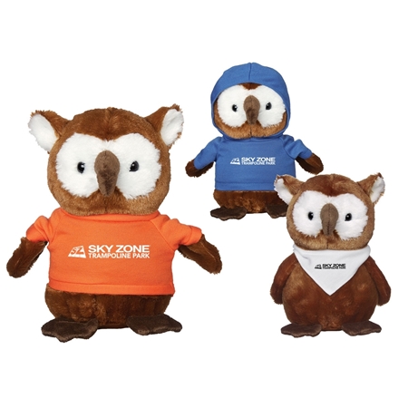 Picture of Custom Printed 6" Hoot Owl Plush Animal